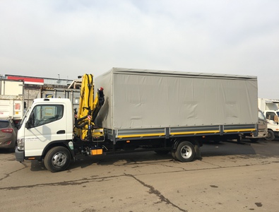 MITSUBISHI FUSO (8,55т) с КМУ FASSI F85 0.23 борт-тент